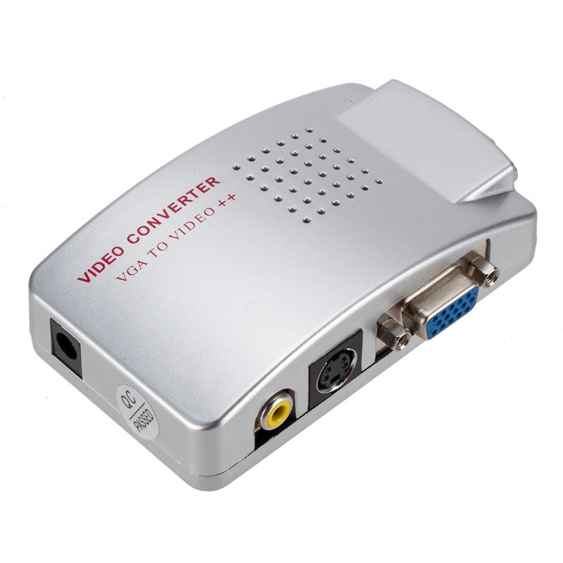 Bộ Chuyển Đổi Tín Hiệu Video NTSC PAL VGA Sang TV AV RCA Cho Máy Tính Laptop