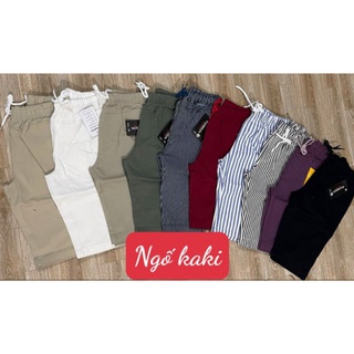 Ngố sọc nữ kaki