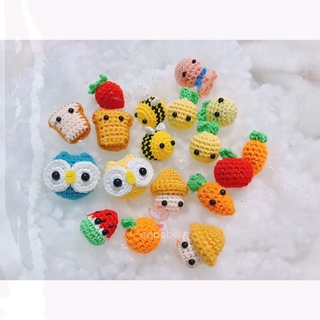 Móc treo điện thoại rau củ quả bằng len handmade siêu cute