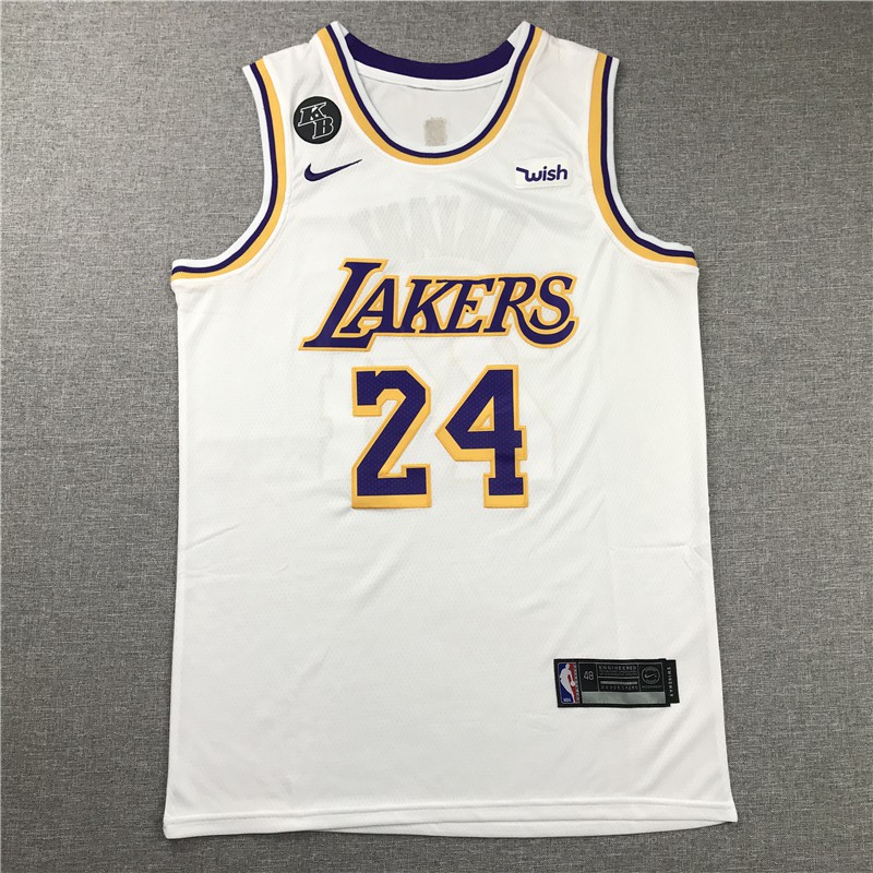 Áo thun thể thao NBA Jersey Los Angeles Lakers số 24 Kobe Jersey phiên bản mới 2021