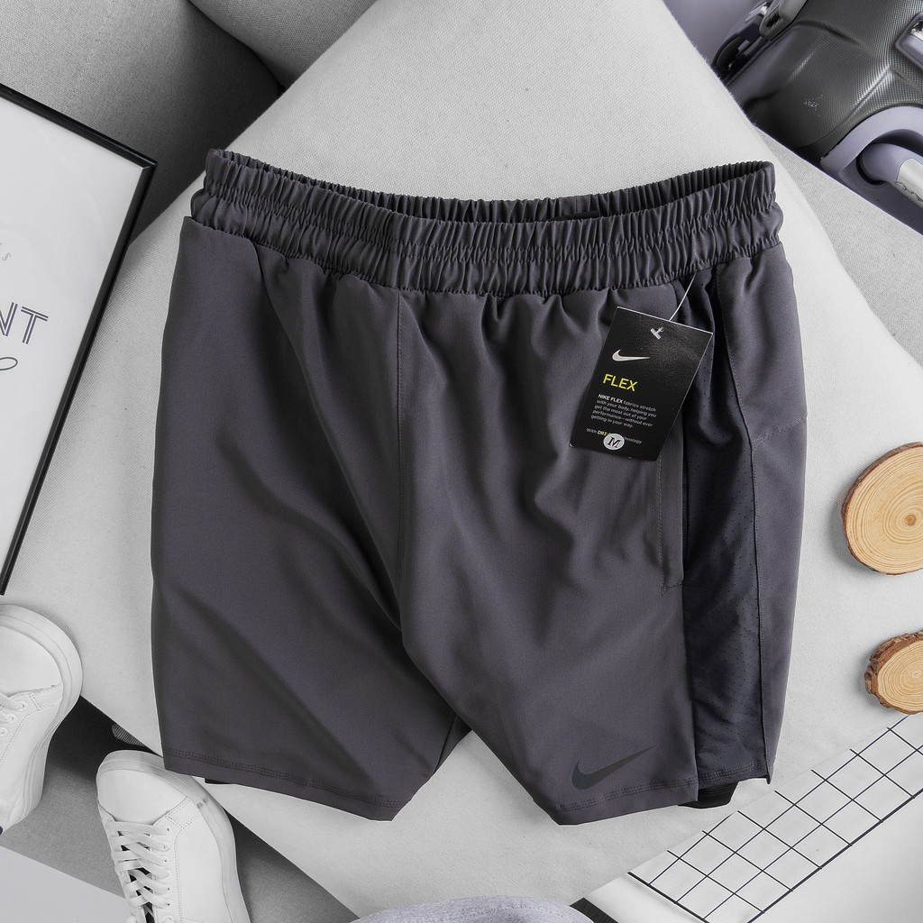 Quần short thể thao/ Quần tập gym nam 2 lớp vải legging cao cấp 2941