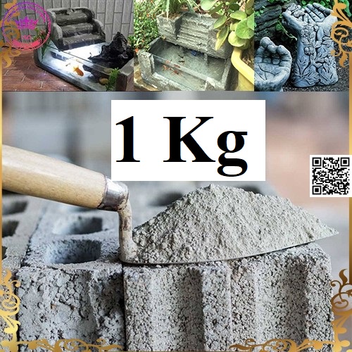 Một ký bột Xi măng đúc tượng mô hình làm hồ cá handmade chậu cây điêu khắc 1735