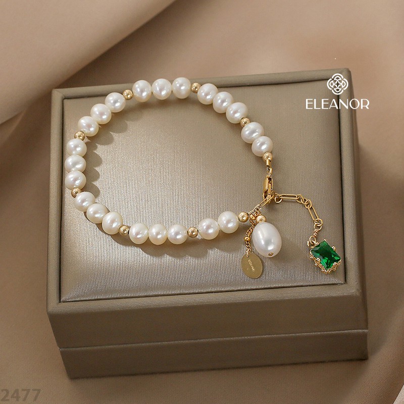 Lắc Tay Eleanor Đính Đá Xanh Vuông Cho Nữ - SP002477 | BigBuy360 - bigbuy360.vn