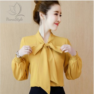 Áo kiểu buộc nơ hana hn027