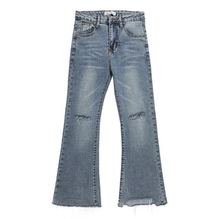 (ORDER) Quần ống loe rách gối