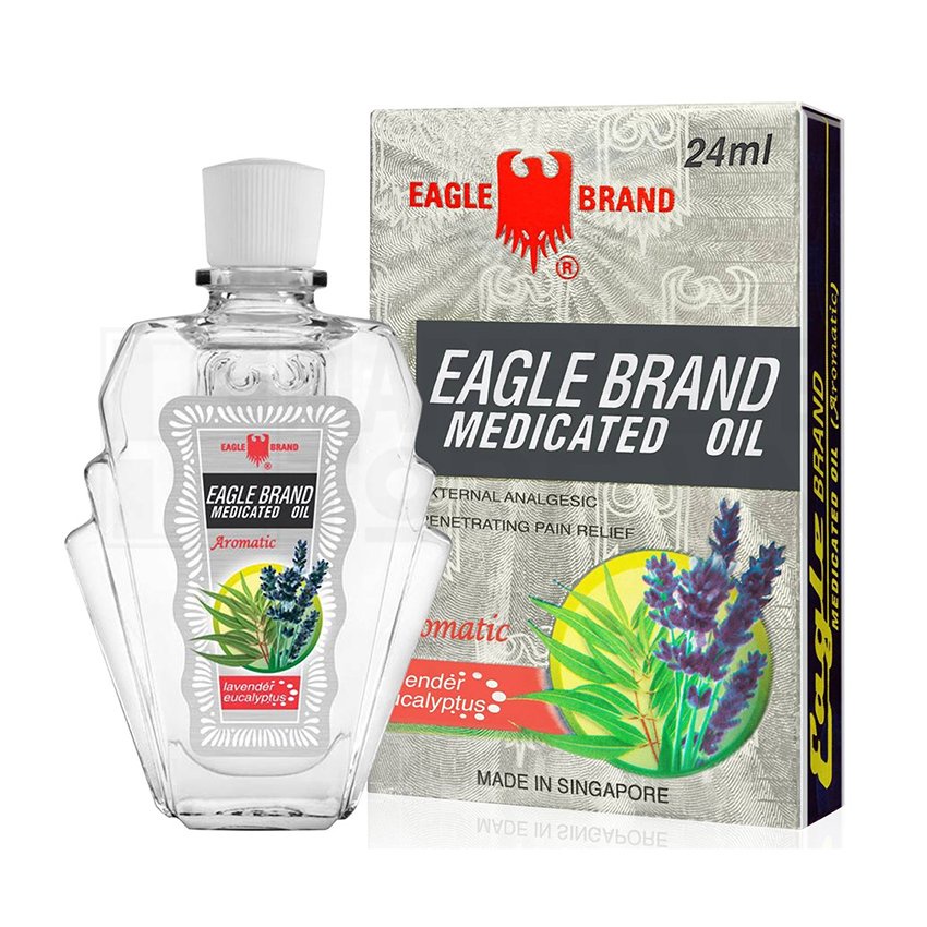 ( LOẠI 2 NẮP CỦA MỸ) Dầu gió Con Ó Eagle Brand Medicared Oil 24ml