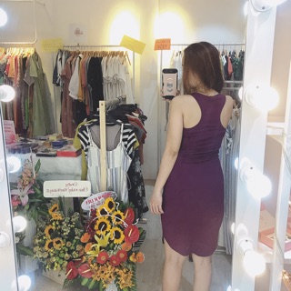 Đầm body 3 lỗ form dài