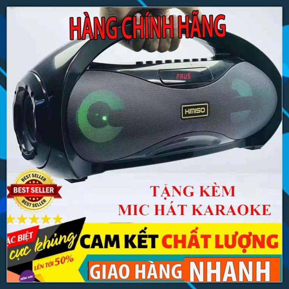 Loa Bluetooth Karaoke Xách Tay KM-S2 Bản Mới +Tặng Mic Hát Có Dây, Âm Bass Cực Hay Sống Động