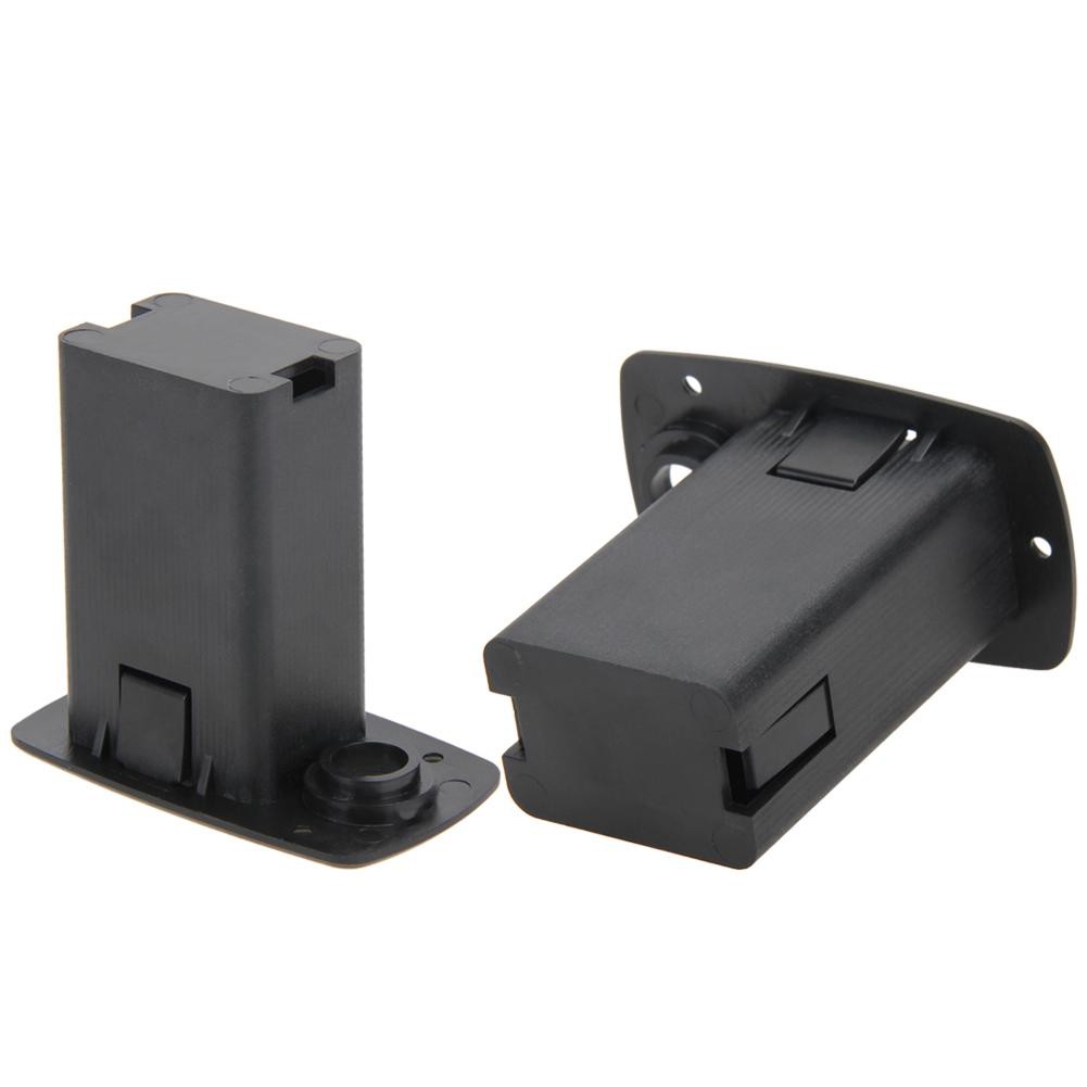 DECEBLE Domybest 9V Battery Case Holder Cover Box for Acoustic Guitar Bass Pickup Black