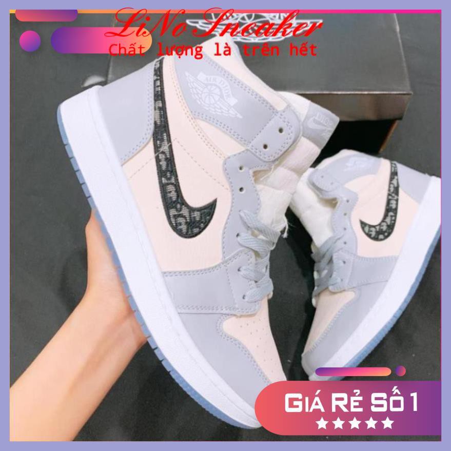 [LiNoShop] Giày JD Dior Cao Cổ - Air Jordan 1 High [Cao cấp][full size] [HàngThật][GiáThật][Video+ẢnhThật]