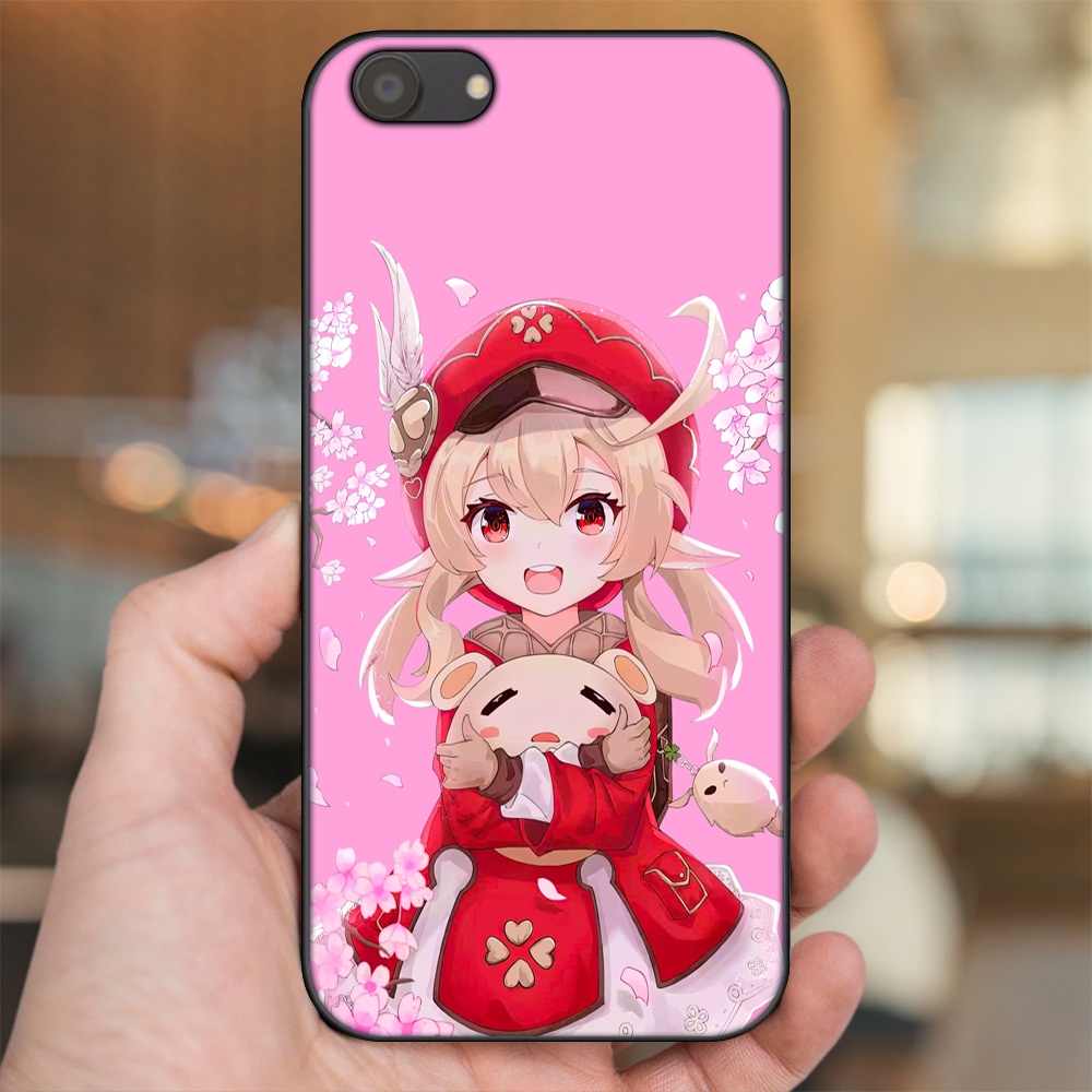 Ốp lưng Oppo A83 viền đen in hình Klee Genshin Impact