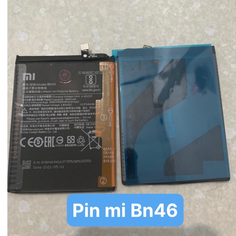 Pin chính hãng Xiaomi redmi 7 , redmi note 8 , BN46 3900 / 4000mAh / Có bảo hành