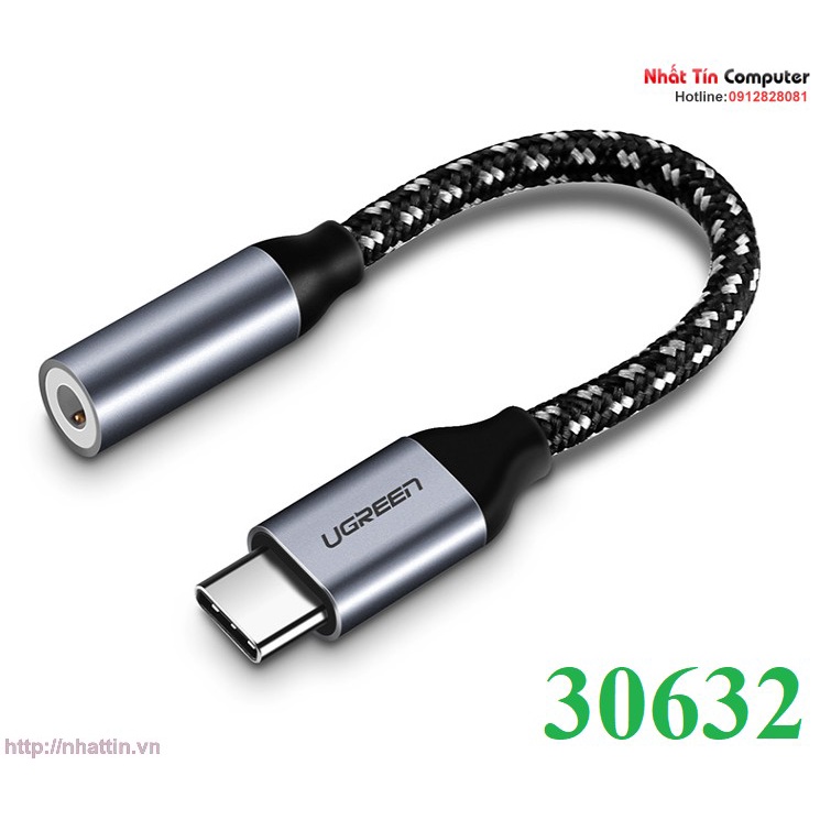 Cáp chuyển đổi USB type-C to 3.5mm chính hãng Ugreen 30632 cao cấp