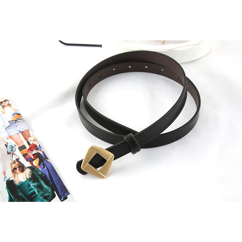 Thắt lưng nữ bản nhỏ mặt hoa, đai váy da xinh bản 1.8cm TL407 - Thắt Lưng Giá Tốt