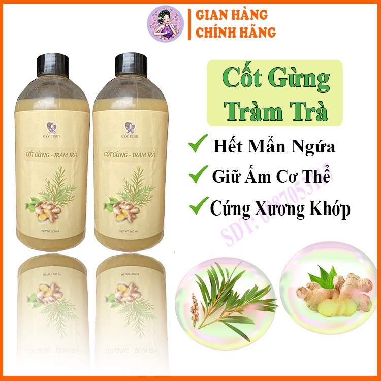 Mộc Nhan Natural, Cốt Gừng Tràm Trà, Thảo mộc tự nhiên, Giữ ấm cơ thể