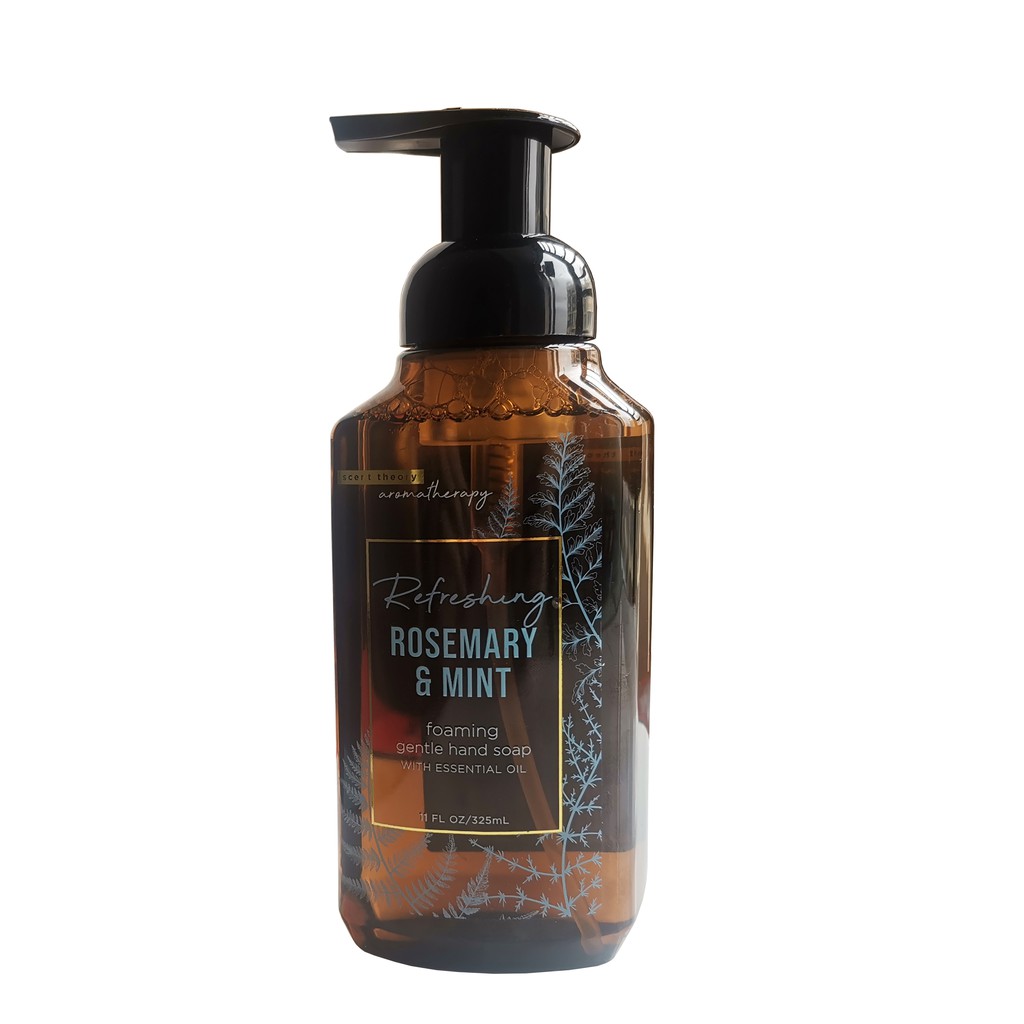 Nước rửa tay diệt khuẩn, an toàn, dịu nhẹ 325ml - Scent Theory Foaming Hand Soap Rosemary&amp;Mint