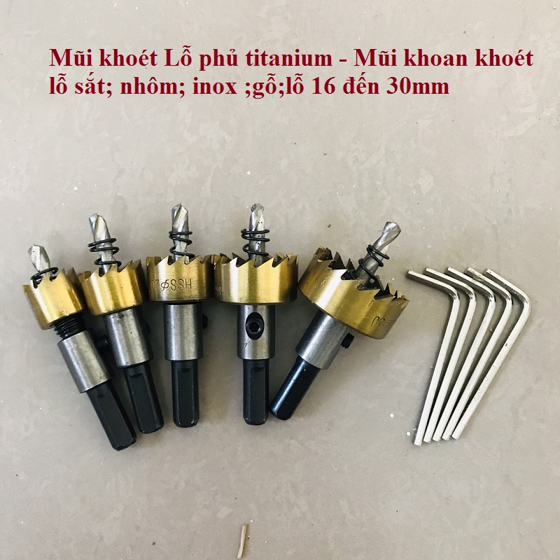 Mũi Khoét Lỗ Tròn 16 - 30mm - Mũi khoan khoét lỗ sắt, nhôm,khoét gỗ, nhựa,hợp kim,tôn