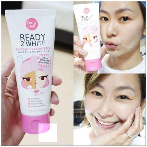 {HANG THÁI }Kem ủ mặt Ready 2 White Cathy Doll Karmart  THÁI
