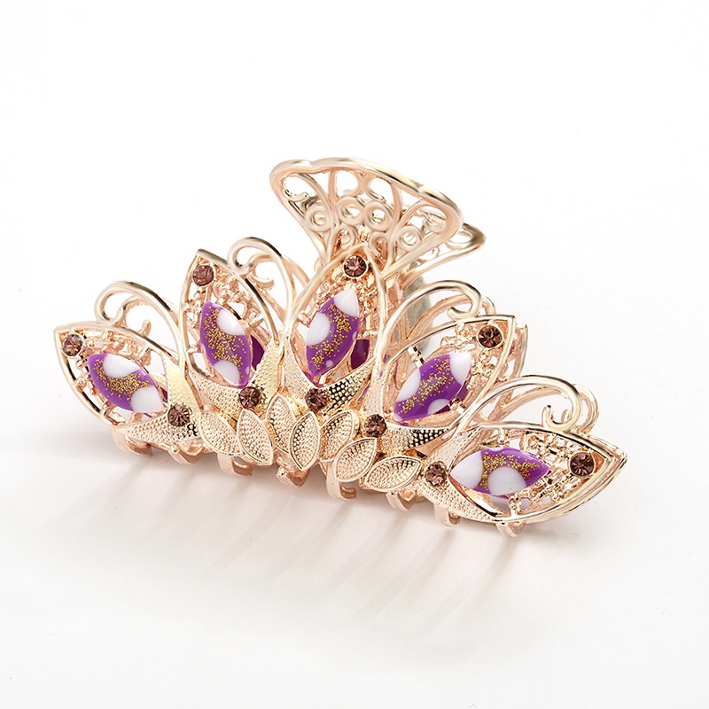 Kẹp Tóc Đuôi Ngựa Đính Kim Cương Giả Phong Cách Hàn Quốc Cho Nữ