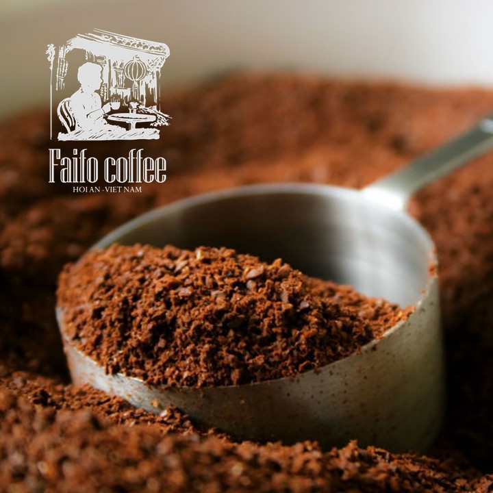 Cà phê rang xay mộc Faifo Coffee 200gr - tỉ lệ 70%Robusta 30%Arabica