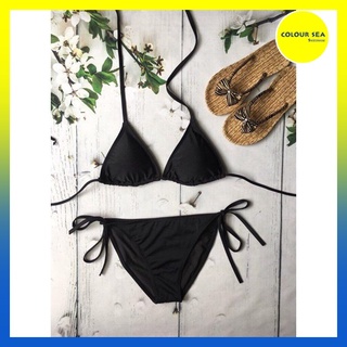 Bikini 2 mảnh tam giác basic màu đen