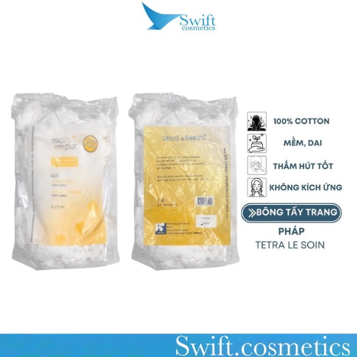 Bông Tẩy Trang Pháp TETRA - TRUMA 600 Miếng