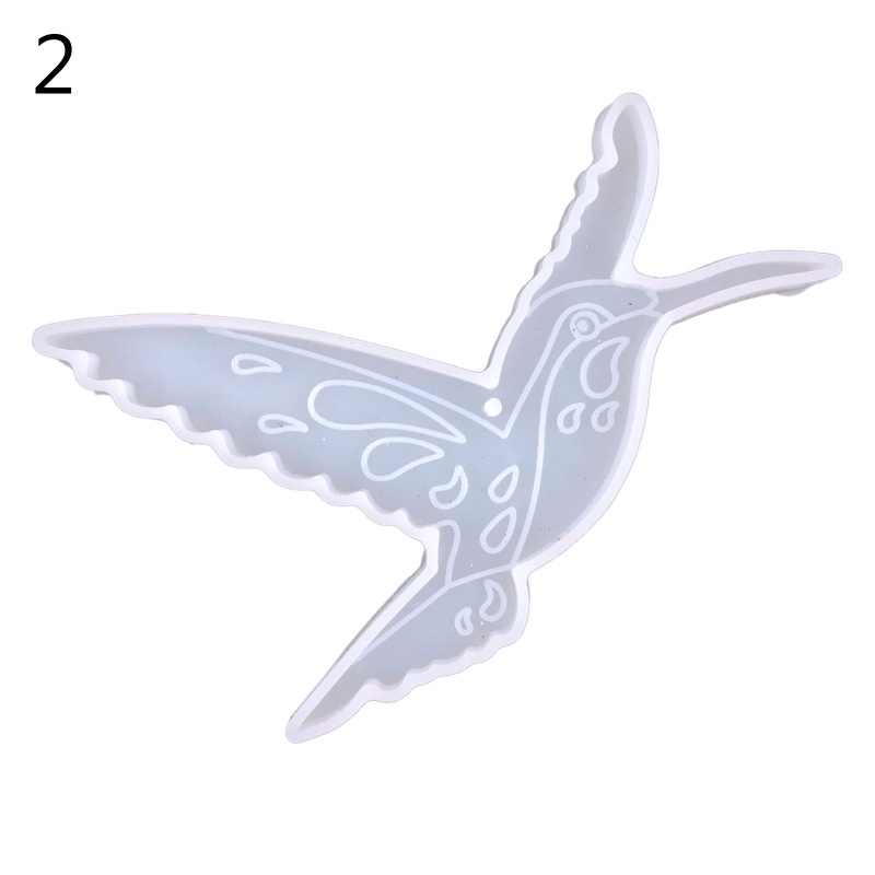 Khuôn Silicone Làm Móc Khóa Thủ Công Hình Chú Chim Ruồi Độc Đáo