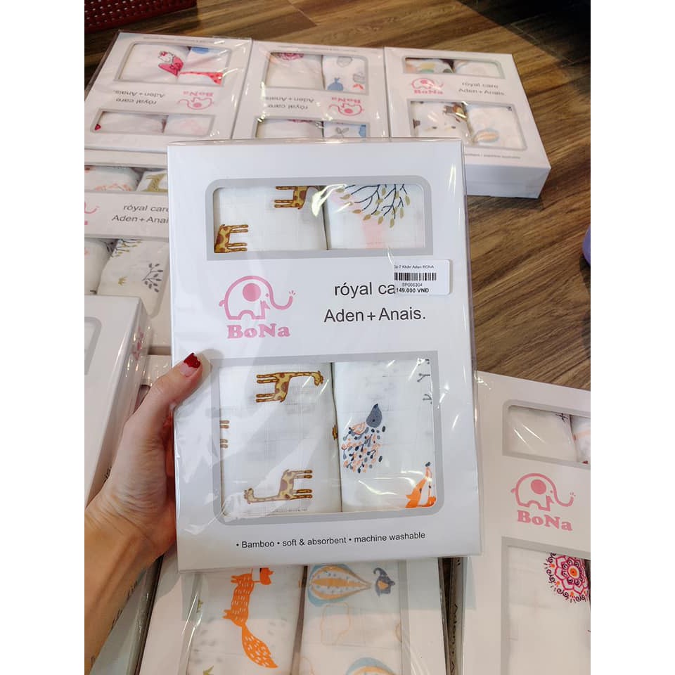 Set 2 khăn Eden Bona 120x120cm