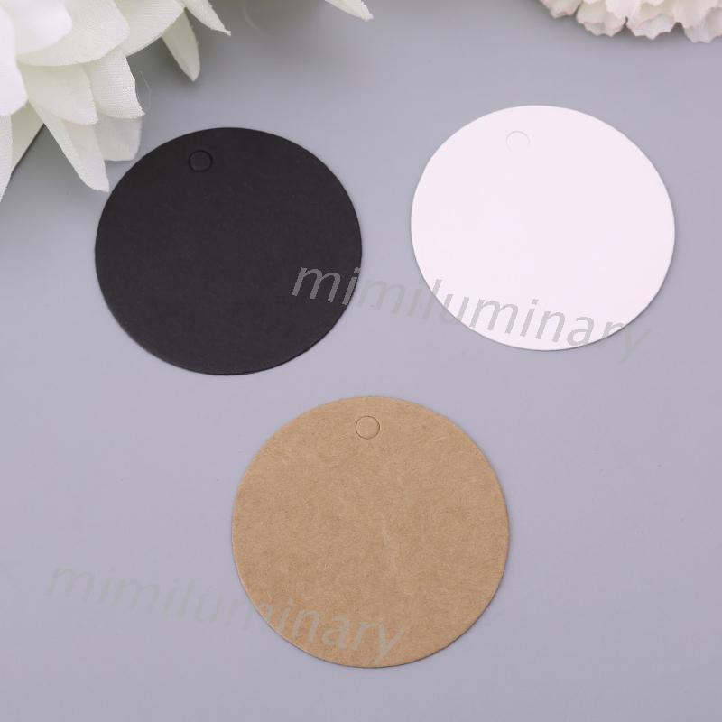 Set 100 Thẻ Giấy Tròn Trang Trí Tiệc Cưới