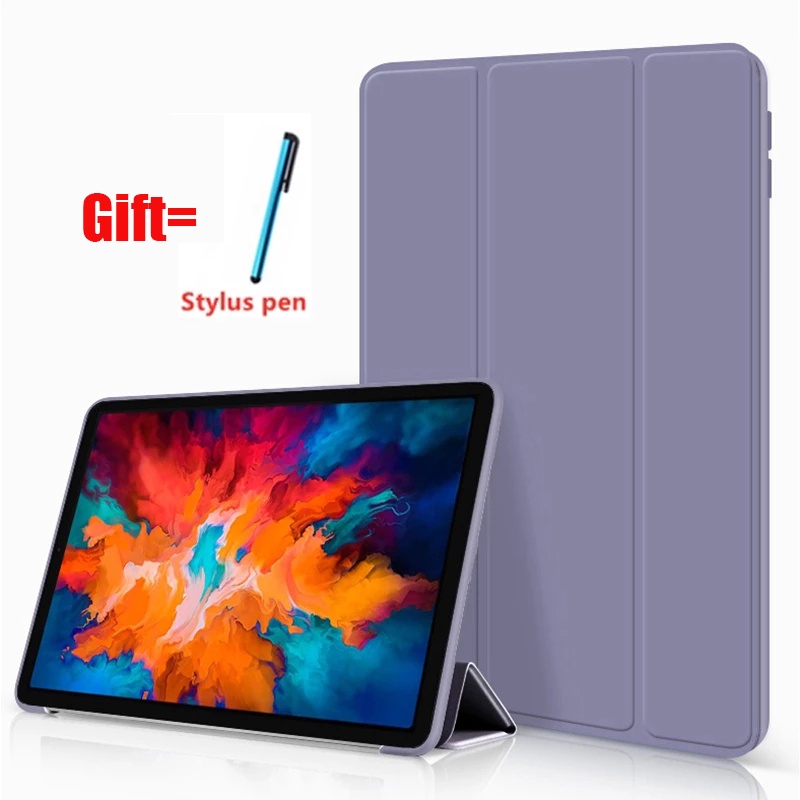 Ốp máy tính bảng da silicon mềm gập ba siêu mỏng nam châm cho Lenovo Tab P11 11 inch P11 Pro 11.5 Tab P11 Plus 2021
