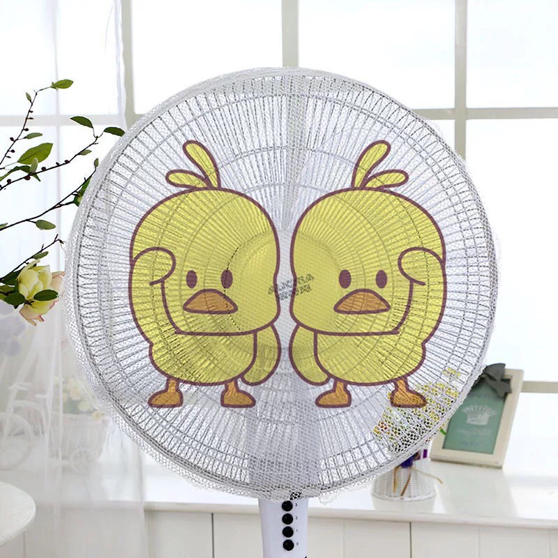 Lưới Bọc Quạt  Có Dây Rút Tùy Chỉnh Hình Thú Dễ Thương An Toàn cho bé, đủ size từ 35 - 50cm