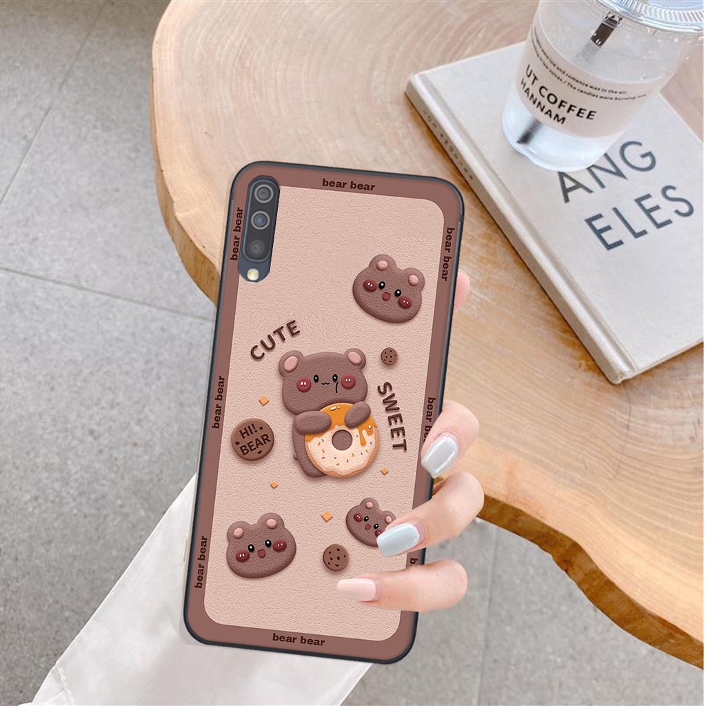 Ốp lưng Samsung Galaxy A30S / A50 / A50S / A70 in hình Gấu nâu - hồng, Gấu Be@rick  cực CUTE, DỄ THƯƠNG
