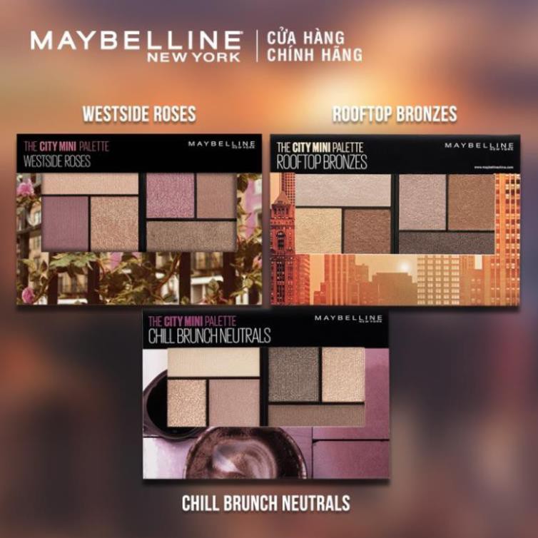 Bảng Phấn Mắt Maybelline New York 6 Màu The City Mini Palette 6.1g ZKM