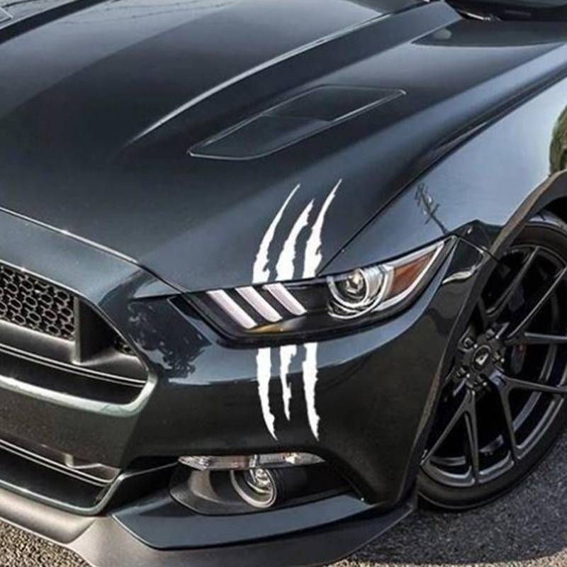 Auto Car Sticker Reflective Claw Scratch Stripe Marks Đèn pha Decal Dán xe