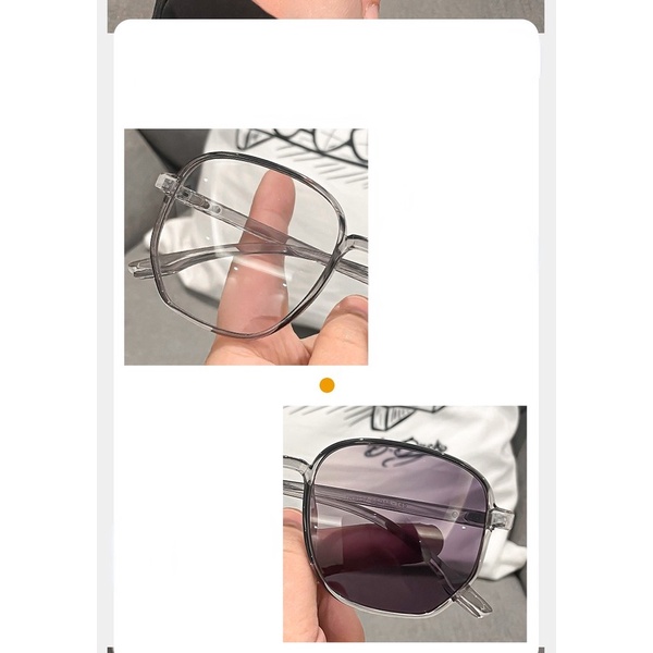 Kính Mát TR90 Gọng Lớn Thay Đổi Màu Chống Tia UV Mới Cho Nam Và Nữ