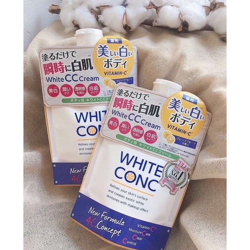 Kem dưỡng trắng body White Conc