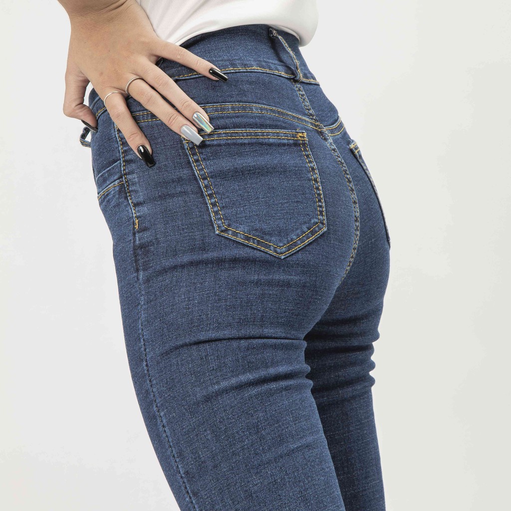 Quần Jean Nữ ôm 2 khuy cạp cao tôn dáng, quần bò Nữ trẻ trung năng động BAHAI_SHOP10 | BigBuy360 - bigbuy360.vn