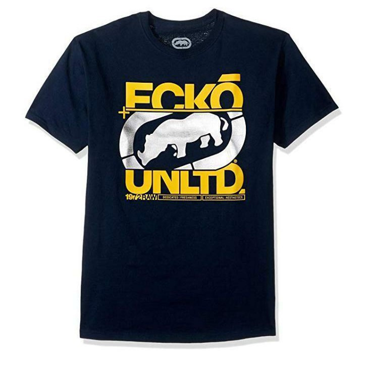 GILDAN Áo Thun Nam Tay Dài 100% Cotton In Chữ Ecko Unltd Cá Tính