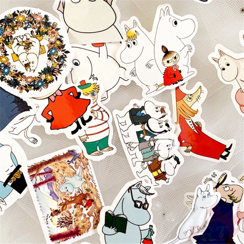 ❉ Moomin - Little My Stickers ❉ 40Pcs/Set DIY Decals Stickers for Album Diary Laptop Scrapbooks