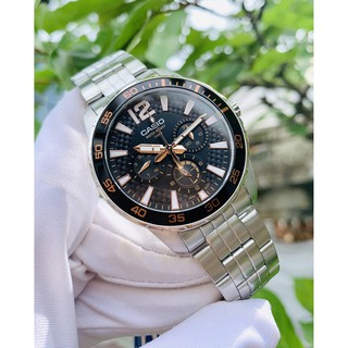 Đồng Hồ Nam Dây Thép Casio MTD-330D-1A3V