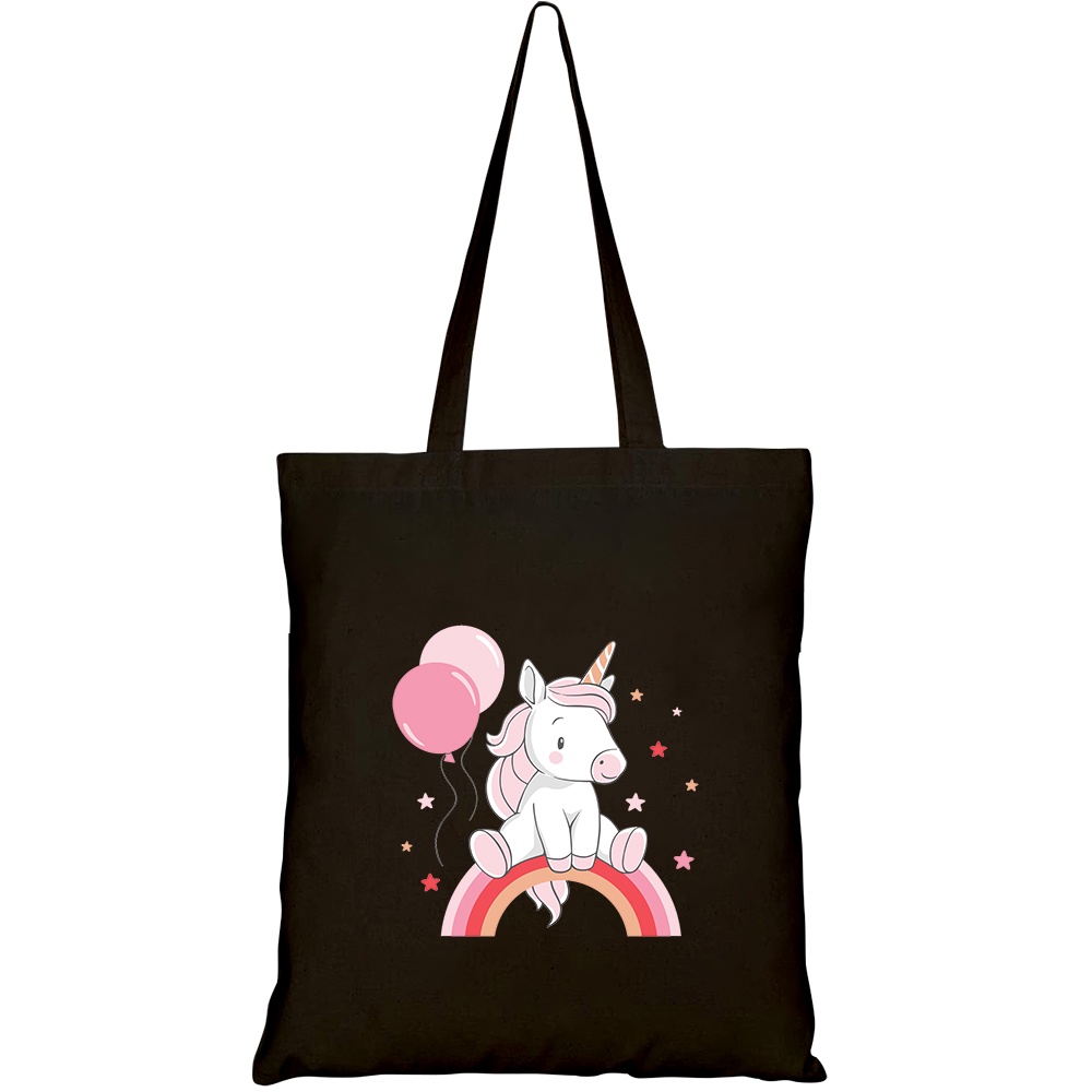 Túi vải tote canvas HTFashion in hình baby unicon HT287