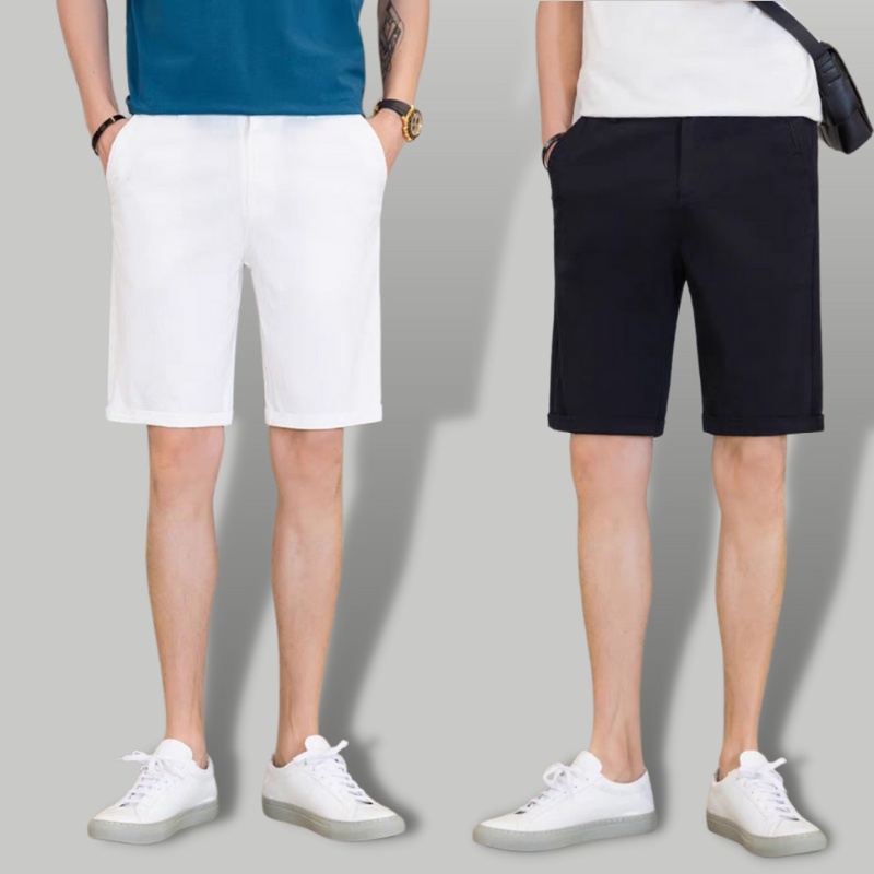 Quần short nam cạp chun vải tuyết mưa co giãn nhẹ dáng công sở tây âu-Trend Clothing Store!