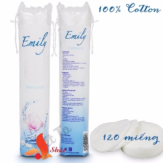 Bông tẩy trang Emily 120 miếng Đức