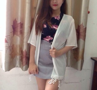 Kimono Tua Rua Giọt Nước (Dáng Ngắn-Vừa-Dài)
