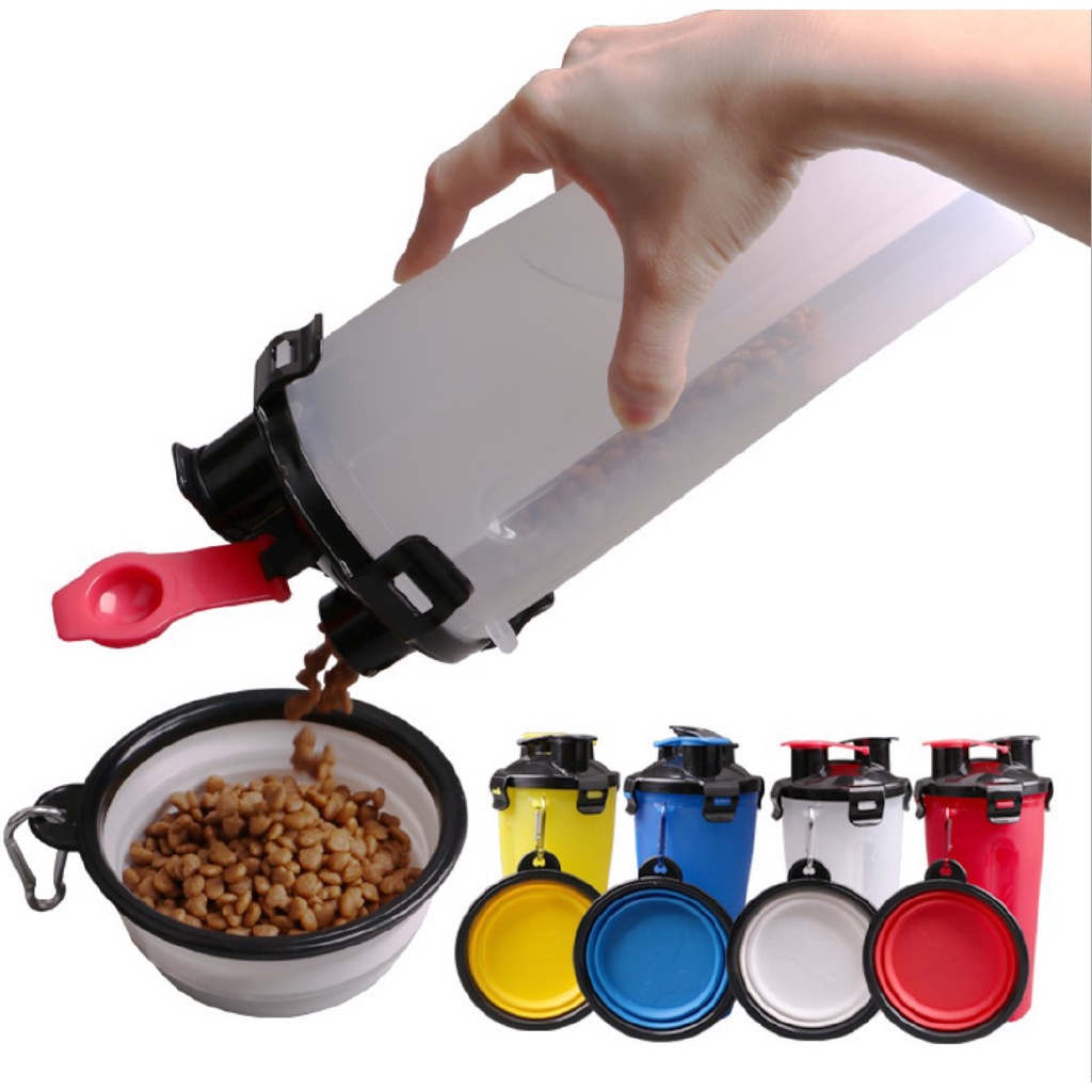 Bát Ăn Nhựa Đơn Cho Chó Mèo Có Thể Gấp Gọn, Phụ Kiện Cho Cho Mèo Cao Cấp Hihapet