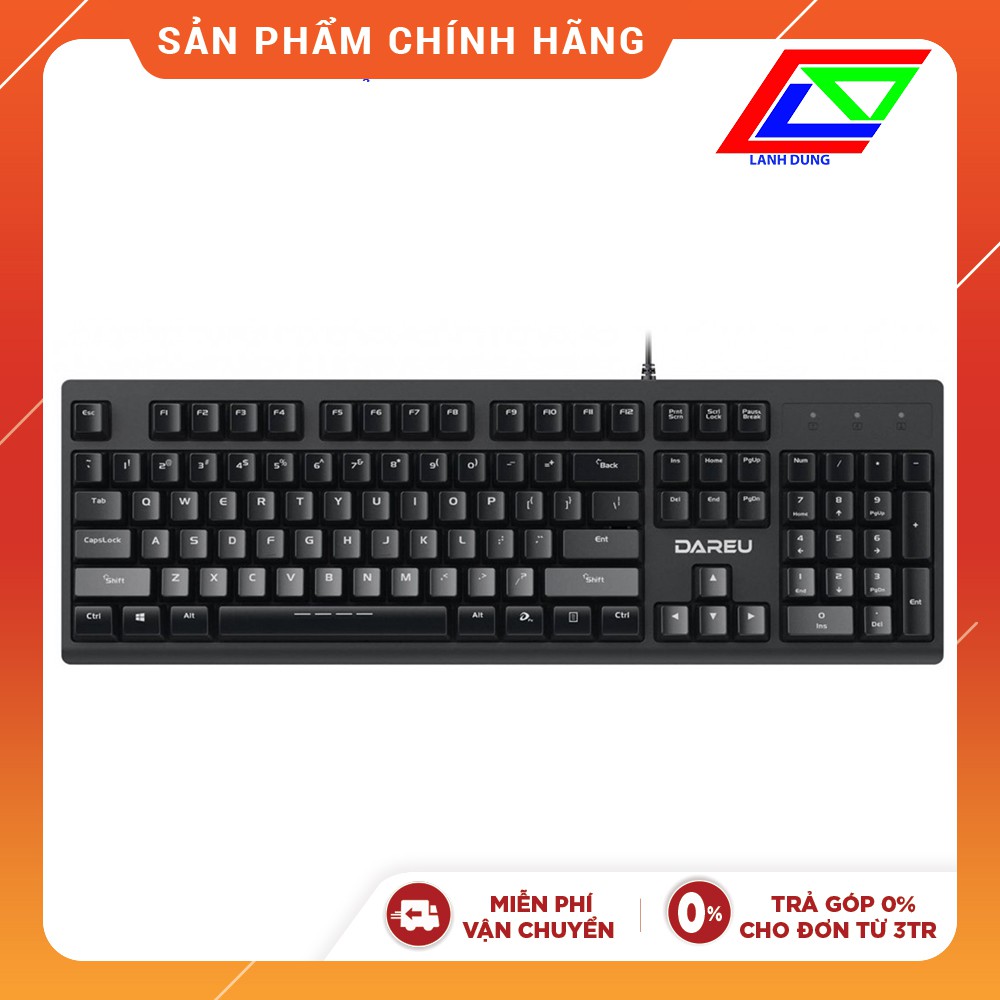 [Mã ELHAMSO giảm 10% đơn 100K] Bàn phím Gaming chống nước Dareu LK135 - Chính hãng