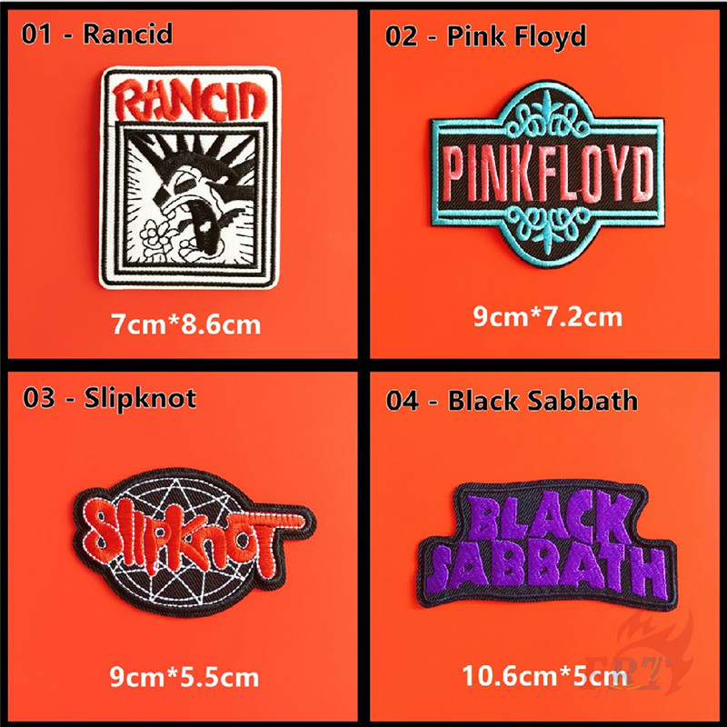 Miếng vá ủi quần áo DIY dòng sưu tập Rock Band
