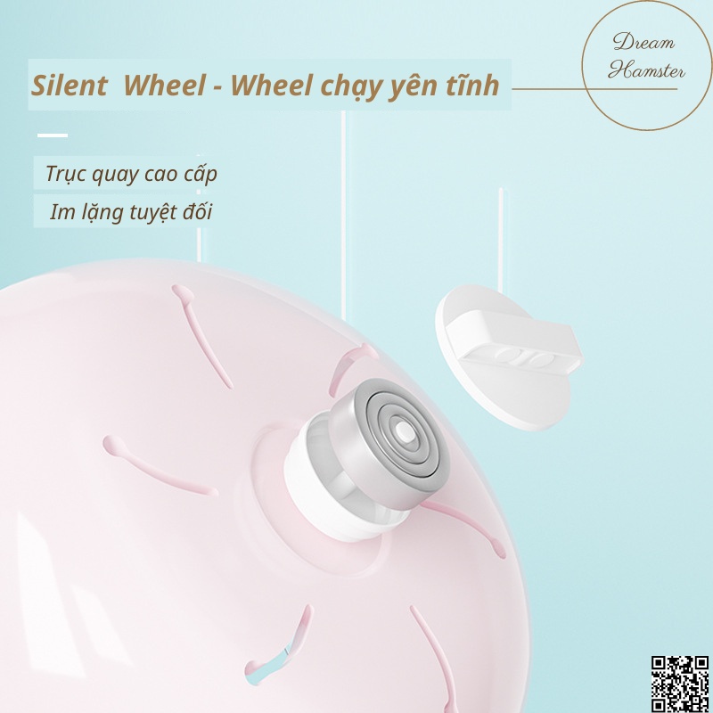 Wheel Jonsanty 17Cm 21Cm cao cấp cho Hamster, Bọ, Nhím ...
