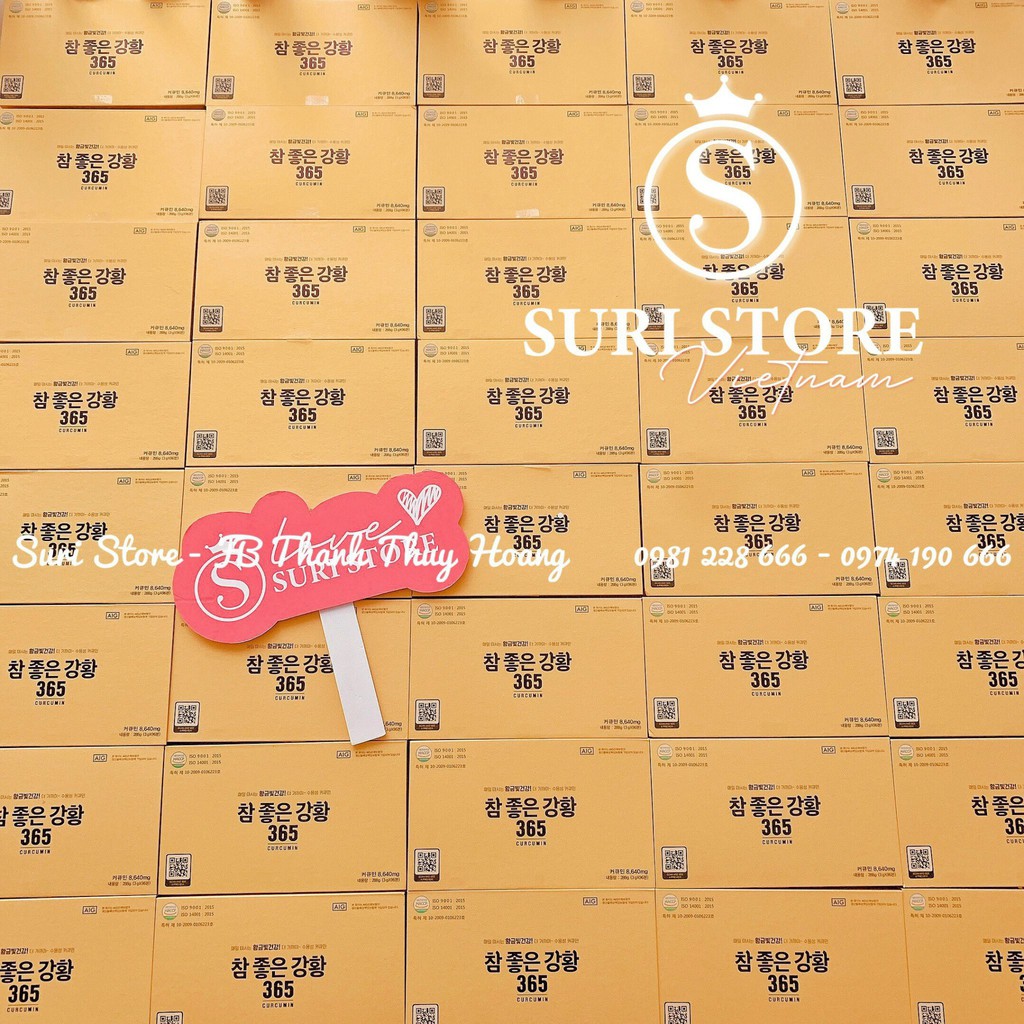 Nghệ Curcumin 365 ( Hộp 96 ống) Suri Stores