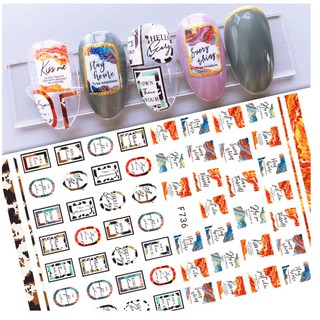 sticker hình hoa lá
